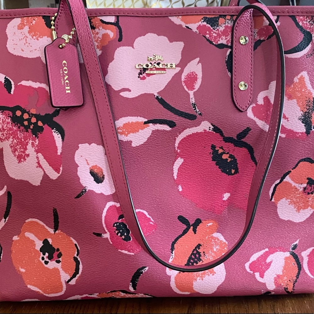 Coach Pink Floral Bag